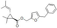 CAS#: 33911-28-3, [5-(Phenylmethyl)Furan-2-Yl]Methyl (1R,3R)-2,2-Dimethyl-3-(2-Methylprop-1-Enyl)Cyclopropane-1-Carboxylate