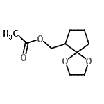 CAS 登录号：339184-87-1， 1,4-二氧杂螺[4.4]壬-6-基甲基乙酸酯