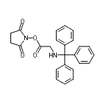 CAS 登录号：3397-28-2， 2,5-二氧代-1-吡咯烷基N-三苯甲基甘氨酸酯