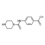 CAS#: 340759-22-0, 4-[(1-Piperazinylcarbonyl)Amino]Benzoic Acid