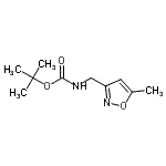 CAS#: 341030-45-3, 2-Methyl-2-Propanyl [(5-Methyl-1,2-Oxazol-3-Yl)Methyl]Carbamate