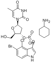 CAS#: 341973-00-0, 5-Bromo-4-Chloro-3-Indoxyl Thymidine-3'-Phosphate, Cyclohexylammonium Salt