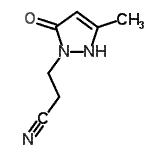 CAS#: 342402-64-6, 3-(3-Methyl-5-Oxo-2,5-Dihydro-1H-Pyrazol-1-Yl)Propanenitrile