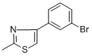 CAS#: 342405-21-4, 4-(3-Bromophenyl)-2-Methyl-1,3-Thiazole
