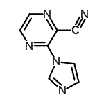 CAS 登录号：342412-44-6， 3-(1H-咪唑-1-基)-2-吡嗪甲腈