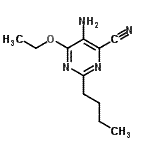CAS#: 342823-94-3, 5-Amino-2-Butyl-6-Ethoxy-4-Pyrimidinecarbonitrile