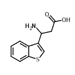 CAS#: 3429-23-0, 3-Amino-3-(1-Benzothiophen-3-Yl)Propanoic Acid