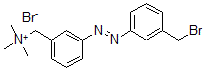 CAS#: 34302-68-6, [3-[3-(Bromomethyl)Phenyl]Diazenylphenyl]Methyl-Trimethylazanium Bromide