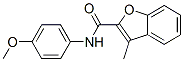 CAS 登录号：34319-22-7， N-(4-甲氧基苯基)-3-甲基-1-苯并呋喃-2-甲酰胺