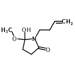 CAS 登录号：343332-20-7， 1-(3-丁烯-1-基)-5-羟基-5-甲氧基-2-吡咯烷酮