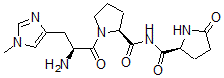 CAS#: 34367-55-0, (2S)-N-[(2S)-1-[(2S)-2-Amino-3-(1-Methylimidazol-4-Yl)Propanoyl]Pyrrolidine-2-Carbonyl]-5-Oxopyrrolidine-2-Carboxamide