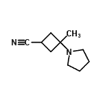 CAS#: 343788-26-1, 3-Methyl-3-(1-Pyrrolidinyl)Cyclobutanecarbonitrile