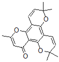 CAS#: 34411-93-3, 2,2,6,6,10-Pentamethyl-2H,6H,12H-benzo[1,2-b:3,4-b':5,6-b'']tripyran-12-one