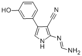 CAS 登录号：344427-72-1， N'-(3-氰基-4-(3-羟基苯基)-1H-吡咯-2-基)甲脒
