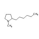 CAS#: 3447-05-0, 2-Hexyl-1-Methylpyrrolidine