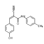 CAS#: 345369-49-5, (2Z)-2-Cyano-3-(4-Hydroxyphenyl)-N-(4-Methylphenyl)Acrylamide