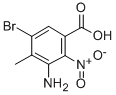 CAS#: 34545-22-7, 2-Nitro-3-Amino-4-Methyl-5-Bromobenzoic Acid