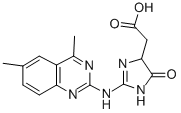 CAS#: 345951-23-7, [2-(4,6-Dimethyl-quinazolin-2-ylamino)-5-oxo-4,5-dihydro-1H-imidazol-4-yl]-acetic acid