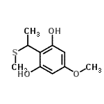 CAS#: 346406-89-1, 5-Methoxy-2-[1-(Methylsulfanyl)Ethyl]-1,3-Benzenediol