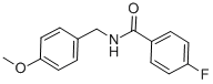 CAS 登录号：346725-04-0， N-(4-甲氧基苄基)4-氟苯甲酰胺