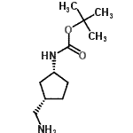 CAS#: 347185-71-1, 2-Methyl-2-Propanyl [(1R,3S)-3-(Aminomethyl)Cyclopentyl]Carbamate