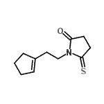 CAS 登录号：347380-61-4， 1-[2-(1-环戊烯-1-基)乙基]-5-硫代-2-吡咯烷酮