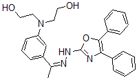 CAS 登录号：34744-36-0， 2-[[3-[N-[[4,5-二(苯基)-1,3-恶唑-2-基]氨基]-C-甲基亚胺甲酰基]苯基]-(2-羟基乙基)氨基]乙醇