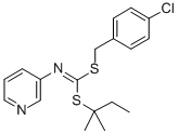 CAS#: 34763-25-2, [4-(4-Chlorophenyl)-2,3-Dimethylbutan-2-Yl] (Pyridin-3-Ylamino)Methanedithioate