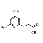 CAS#: 348138-15-8, 1-[(4,6-Dimethyl-2-Pyrimidinyl)Sulfanyl]Acetone