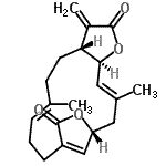 CAS#: 3484-37-5, (1R,3E,5S,9R,12E)-3,12-Dimethyl-8-Methylene-6,18-Dioxatricyclo[14.2.1.0<Sup>5,9</Sup>]Nonadeca-3,12,16(19)-Triene-7,17-Dione