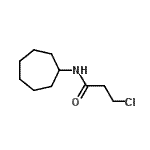 CAS#: 349098-09-5, 3-Chloro-N-Cycloheptylpropanamide