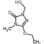 CAS 登录号：349479-42-1， 5-乙氧基-2-(羟基甲基)-4-甲基-1,2,4-三唑-3-酮