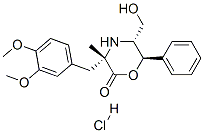 CAS#: 35019-35-3, [3S-(3alpha,5beta,6alpha)]-3-[(3,4-Dimethoxyphenyl)Methyl]-5-(Hydroxymethyl)-3-Methyl-6-Phenyl-2-Morpholinone Hydrochloride