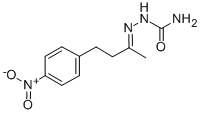 CAS 登录号：3506-83-0， [4-(4-硝基苯基)丁烷-2-亚基氨基]脲