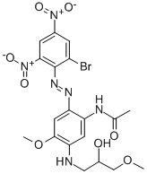 CAS#: 35074-30-7, N-[2-[(2-Bromo-4,6-Dinitrophenyl)Azo]-5-[(2-Hydroxy-3-Methoxypropyl)Amino]-4-Methoxyphenyl]-Acetamide