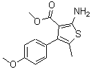 CAS#: 350989-87-6, Methyl 2-Amino-4-(4-Methoxyphenyl)-5-Methyl-3-Thiophenecarboxylate