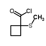 CAS#: 35120-21-9, 1-(Methylsulfanyl)Cyclobutanecarbonyl Chloride