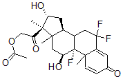 CAS#: 35135-67-2, [2-Oxo-2-[(9R,11S,14S,16R,17R)-6,6,9-Trifluoro-11,16-Dihydroxy-10,13,17-Trimethyl-3-Oxo-8,11,12,14,15,16-Hexahydro-7H-Cyclopenta[a]Phenanthren-17-Yl]Ethyl] Acetate