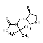 CAS#: 351370-65-5, {[(3R,4R)-4-Fluoro-3-Pyrrolidinyl]Methyl}(2-Methyl-2-Propanyl)Carbamic Acid