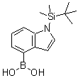 CAS 登录号：351457-64-2， 1-(叔丁基二甲基硅烷基)-1H-吲哚-4-硼酸