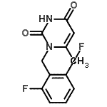CAS 登录号：352303-65-2， 1-(2,6-二氟苄基)-6-甲基-2,4(1H,3H)-嘧啶二酮