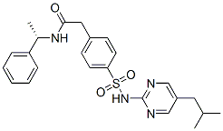CAS#: 35253-08-8, 2-[4-[[5-(2-Methylpropyl)Pyrimidin-2-Yl]Sulfamoyl]Phenyl]-N-[(1S)-1-Phenylethyl]Acetamide