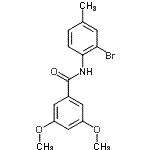 CAS 登录号：352688-91-6， N-(2-溴-4-甲基苯基)-3,5-二甲氧基苯甲酰胺