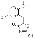 CAS#: 352700-55-1, (5E)-5-(5-Chloro-2-Methoxybenzylidene)-2-Sulfanyl-1,3-Thiazol-4(5H)-One