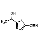 CAS 登录号：353282-69-6， 5-(1-羟基乙基)-2-噻吩甲腈