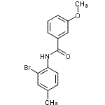 CAS 登录号：353782-91-9， N-(2-溴-4-甲基苯基)-3-甲氧基苯甲酰胺