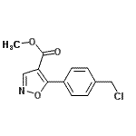CAS 登录号：354222-21-2， 甲基5-[4-(氯甲基)苯基]-1,2-恶唑-4-羧酸酯