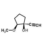 CAS#: 35505-63-6, (1S,2S)-1-Ethynyl-2-Methoxycyclopentanol