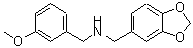 CAS 登录号：355816-11-4， 1-(1,3-苯并二氧戊环-5-基)-N-(3-甲氧基苄基)甲胺