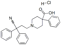 CAS#: 35607-36-4, 1-(3-Cyano-3,3-Diphenylpropyl)-4-Phenylpiperidine-4-Carboxylic Acid Monohydrochloride